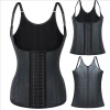 T European and American sports matte latex 25 bone vest, corset, sports corset, shaping top, waist seal, waist clip, body shaping garment details Picture